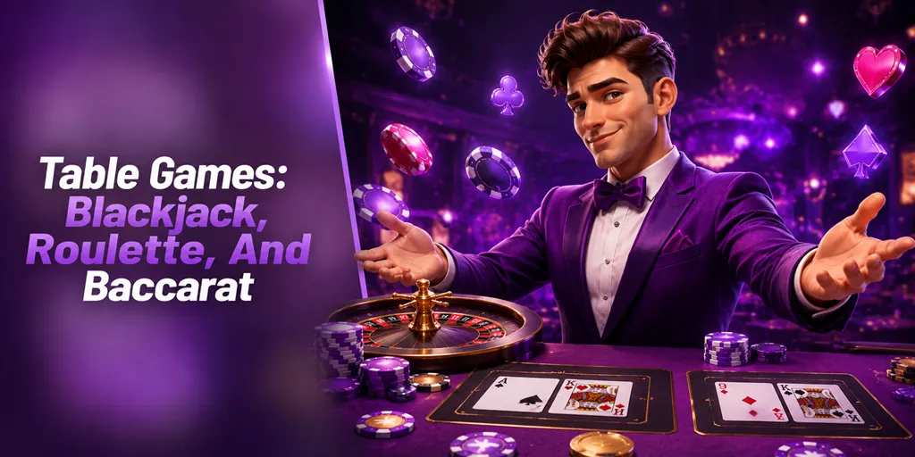 Table Games Blackjack, Roulette, And Baccarat